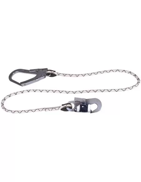 1 - Fune per dispositivi anticaduta Deltaplus lo047150ad corda 1,5m 2 connettori