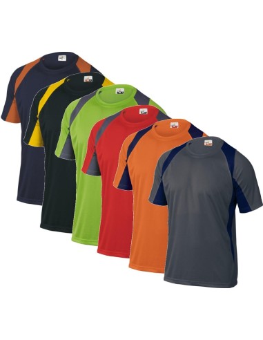 1 - T-shirt Deltaplus bali bicolore poliestere maniche corte lavoro