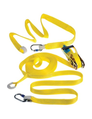 1 - Linea di vita temporanea orizzontale con cinghia Deltaplus speedline lv201