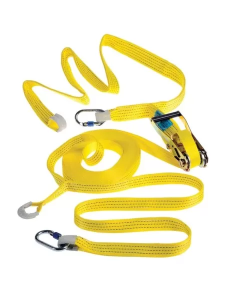 1 - Linea di vita temporanea orizzontale con cinghia Deltaplus speedline lv201