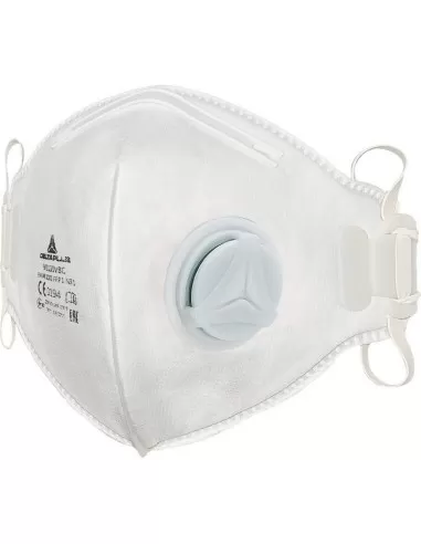 1 - Kit 10 mascherine Deltaplus ffp1 m1100vb piegata con valvola x polveri