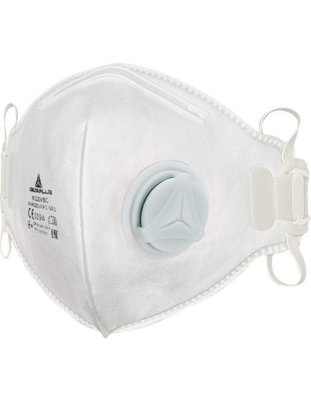 1 - Kit 10 mascherine Deltaplus ffp1 m1100vb piegata con valvola x polveri