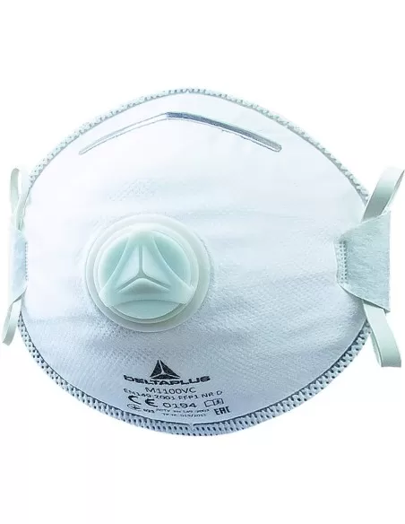 1 - Kit 10 mascherine Deltaplus ffp1 m1100v conchiglia valvola x polveri