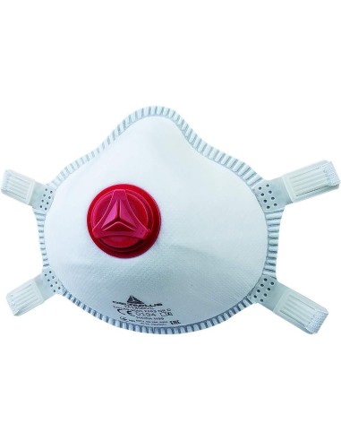 1 - Kit 5 mascherine Deltaplus ffp3 m1300v conchiglia con valvola x polveri