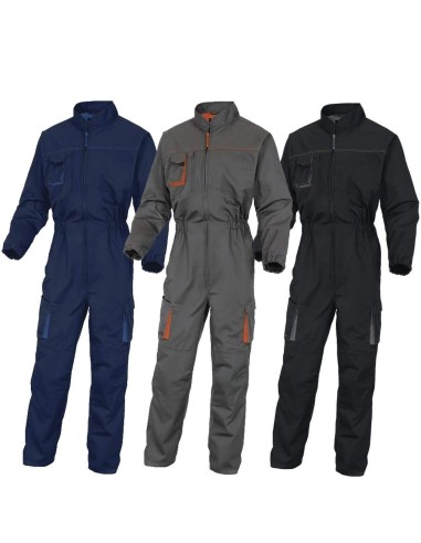 1 - Tuta Deltaplus m2co2 mach 2 panoply da lavoro grigio blu nero