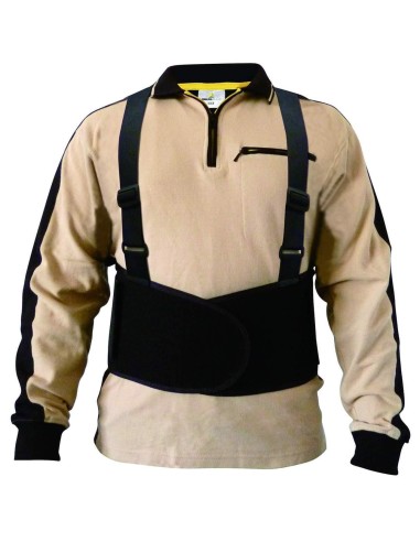 1 - Cintura Deltaplus ceint04 schiena lombare con bretelle da lavoro