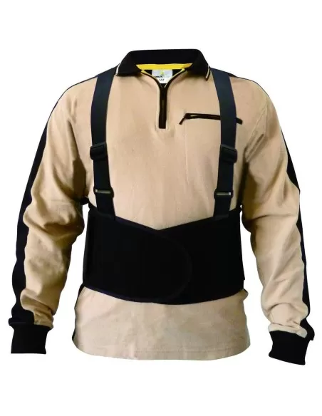 1 - Cintura Deltaplus ceint04 schiena lombare con bretelle da lavoro