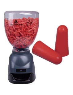1 - Dispenser 500 tappi auricolari antirumore orecchie Deltaplus conic display