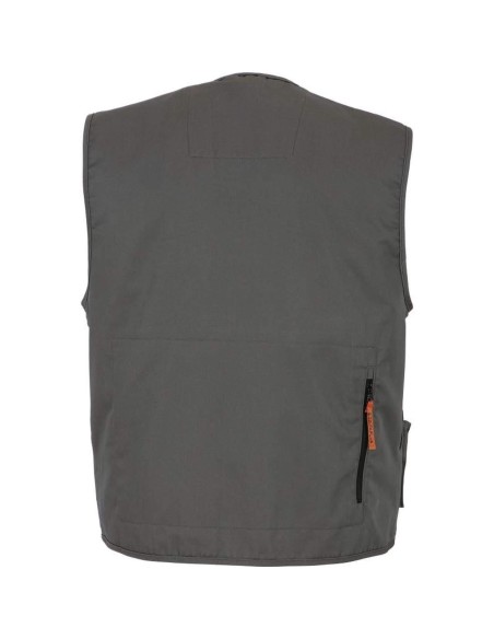 4 - Gilet Deltaplus m2gi2 mach 2 panoply da lavoro multitasche grigio blu