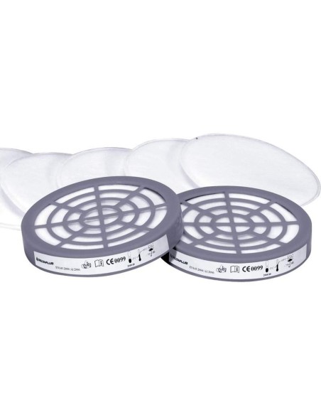 1 - Kit 6 pre-filtri p2 per semi-maschere serie m6000-jupiter Deltaplus m6000e prep2