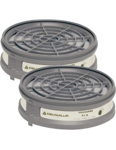 1 - Kit 2 prefiltri p3 Deltaplus m6000eprep3 x filtri a2 a1b1e1k1 maschere gas