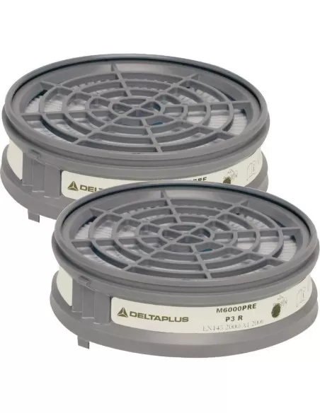 1 - Kit 2 prefiltri p3 Deltaplus m6000eprep3 x filtri a2 a1b1e1k1 maschere gas 1 - Kit 2 prefiltri p3 Deltaplus m6000eprep3 x filtri a2 a1b1e1k1 maschere gas