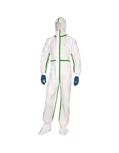 1 - Tuta monouso lavoro Deltaplus dt119 deltatek 5000 microforata cat 3 4-b 5-b 6-b