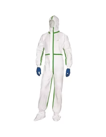 1 - Tuta monouso lavoro Deltaplus dt119 deltatek 5000 microforata cat 3 4-b 5-b 6-b