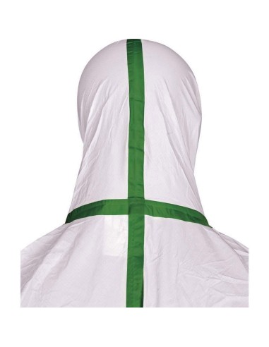 2 - Tuta monouso lavoro Deltaplus dt119 deltatek 5000 microforata cat 3 4-b 5-b 6-b