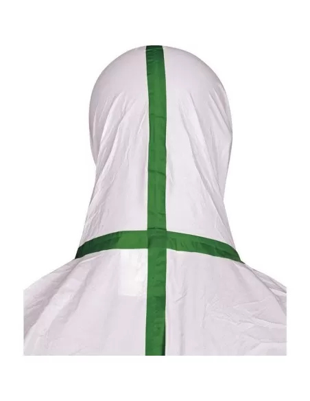 2 - Tuta monouso lavoro Deltaplus dt119 deltatek 5000 microforata cat 3 4-b 5-b 6-b