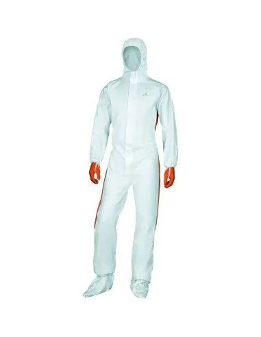 1 - Tuta monouso lavoro Deltaplus dt125 deltatek 5000 laminata cat 3 tipo 5 6