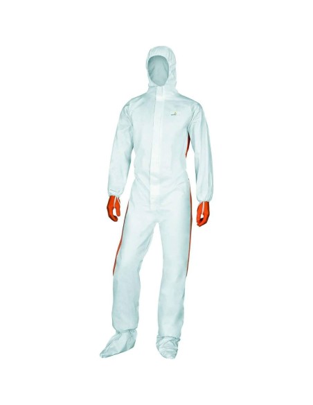 1 - Tuta monouso lavoro Deltaplus dt125 deltatek 5000 laminata cat 3 tipo 5 6