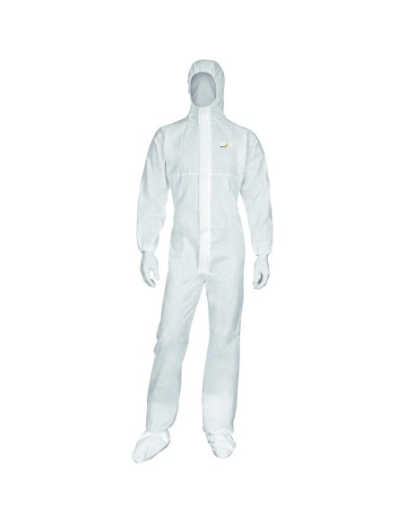 Tuta monouso Deltaplus dt215 cat 3 tipo 5 e 6 cappuccio protezione chimica