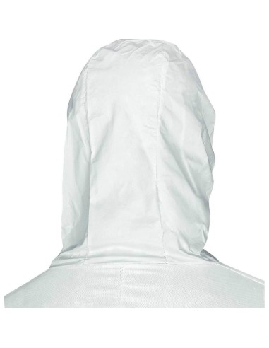 Tuta monouso Deltaplus dt215 cat 3 tipo 5 e 6 cappuccio protezione chimica
