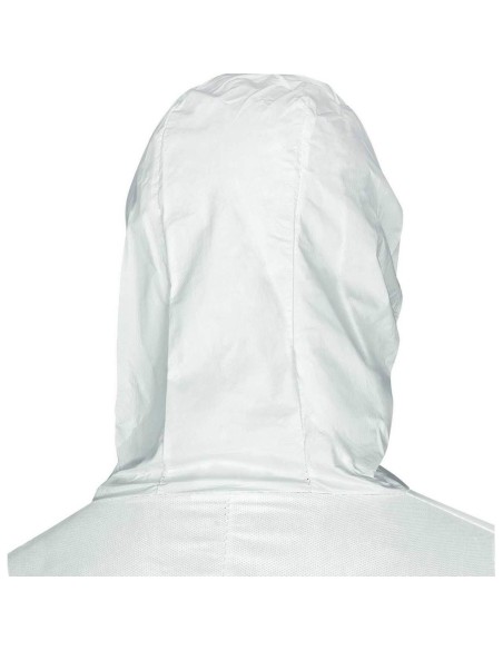 Tuta monouso Deltaplus dt215 cat 3 tipo 5 e 6 cappuccio protezione chimica