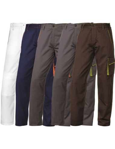 1 - Pantalone da lavoro blu - arancio Deltaplus delta plus m6pan panostyle
