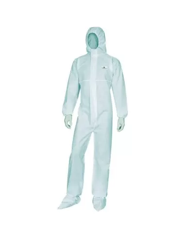 1 - Tuta monouso ignifuga da lavoro con cappuccio tipo 5 6 Deltaplus dt223