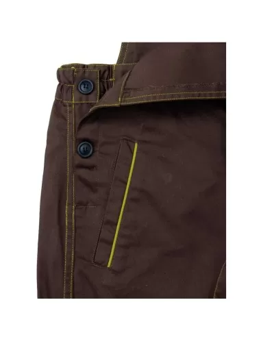 2 - Salopette pettorina Deltaplus m6sal panostyle da lavoro grigio blu marrone