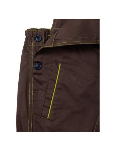 2 - Salopette pettorina Deltaplus m6sal panostyle da lavoro grigio blu marrone