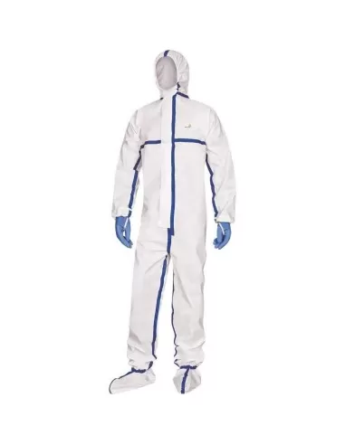 1 - Tuta monouso traspirante da lavoro con cappuccio tipo 4b 5b 6b Deltaplus dt250