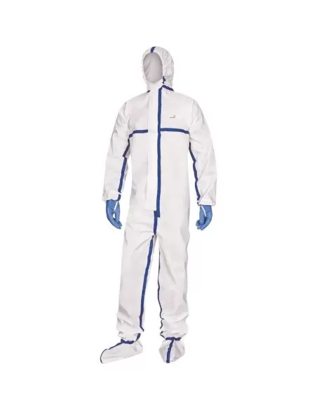 1 - Tuta monouso traspirante da lavoro con cappuccio tipo 4b 5b 6b Deltaplus dt250