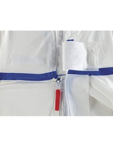 2 - Tuta monouso traspirante da lavoro con cappuccio tipo 4b 5b 6b Deltaplus dt250