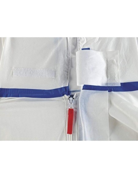 2 - Tuta monouso traspirante da lavoro con cappuccio tipo 4b 5b 6b Deltaplus dt250