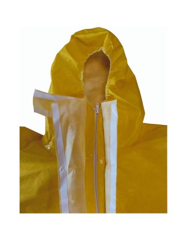 2 - Tuta monouso cappuccio Deltaplus dt300 deltachem cat 3 tipo 3 b 4 b 5 b 6