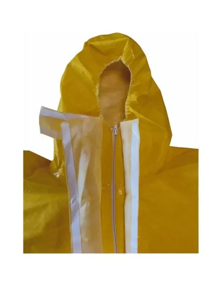 2 - Tuta monouso cappuccio Deltaplus dt300 deltachem cat 3 tipo 3 b 4 b 5 b 6