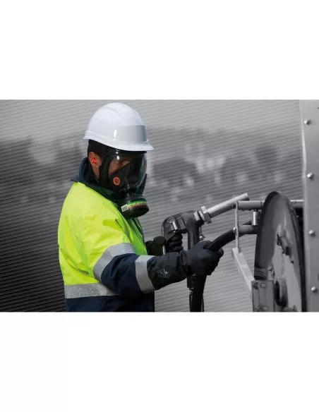 7 - Maschera pienofacciale respiratore Deltaplus m9200 rotor galaxy antigas