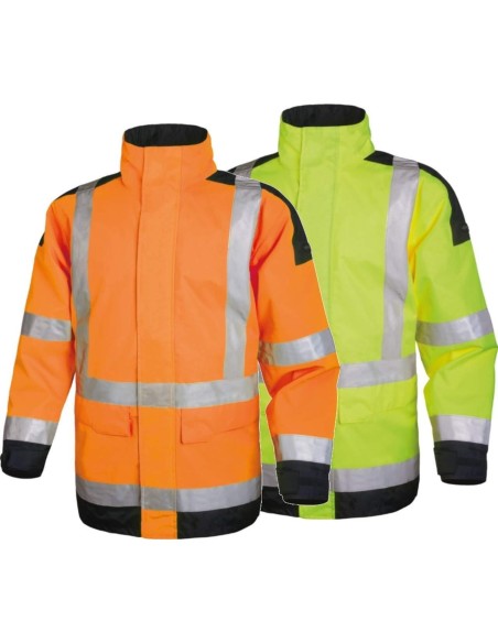 1 - Giacca giubbotto Deltaplus easyview parka da lavoro alta visibilita' invernale