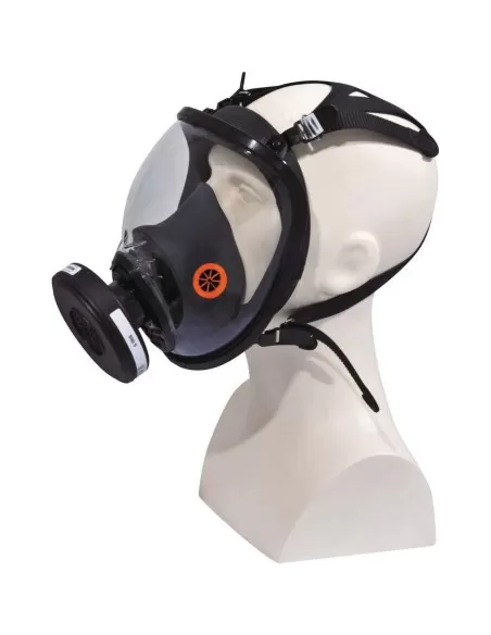 1 - Maschera respiratore Deltaplus pienofacciale m9300 strap galaxy antigas