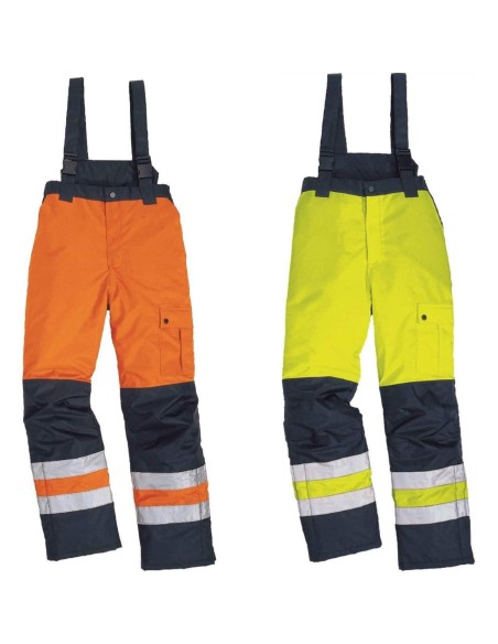 1 - Pantalone Deltaplus fargo hv da lavoro alta visibilita' imbottito invernale