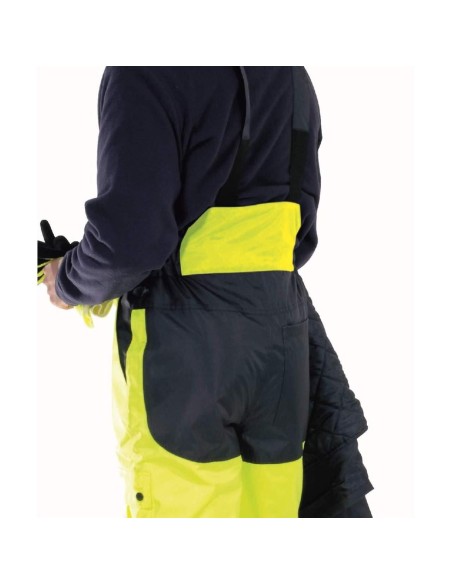 3 - Pantalone Deltaplus fargo hv da lavoro alta visibilita' imbottito invernale
