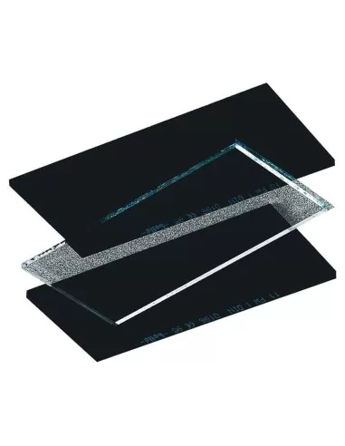 1 - Kit 5 vetri neri 108x51 din11 Deltaplus filter-11 per maschera saldatrice