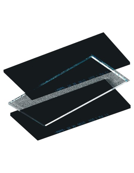 1 - Kit 5 vetri neri 108x51 din11 Deltaplus filter-11 per maschera saldatrice