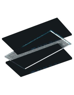 1 - Kit 5 vetri 108x51 incolore Deltaplus filter-in per maschera saldatrice