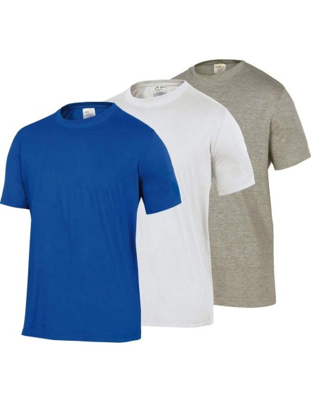 1 - T-shirt da lavoro basic 100% cotone Deltaplus napoli blu bianca grigia