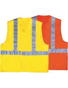 1 - Gilet Deltaplus gilp4 casacca lavoro alta visibilita' giallo arancio fluo