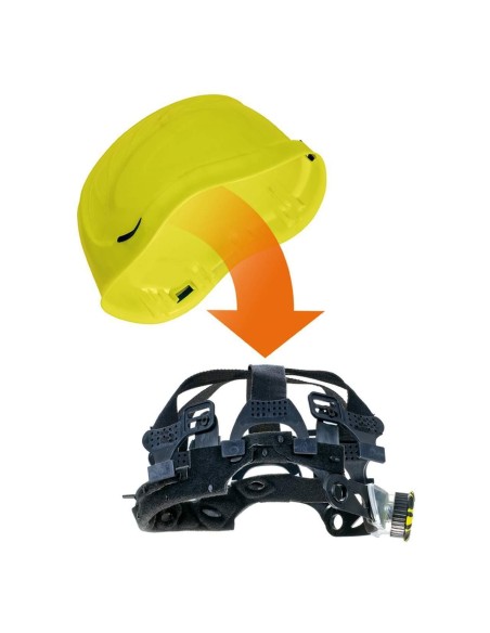 5 - Elmetto con sottogola Deltaplus granite peak cantiere protezione protettivo