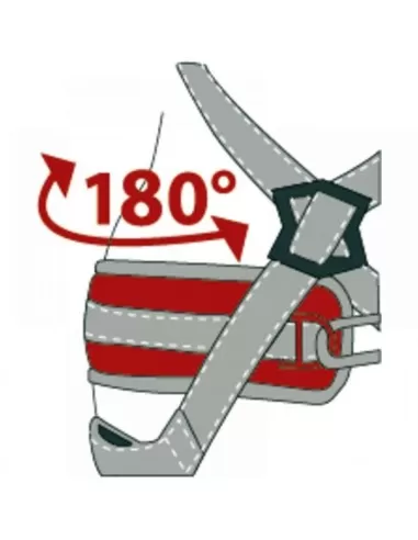 3 - Imbracatura anticaduta con cintura 4 punti d'ancoraggio Deltaplus har44el