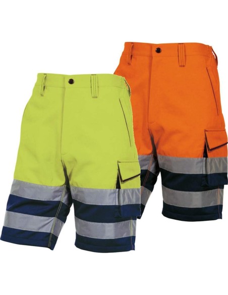 1 - Bermuda Deltaplus phbe2 alta visibilita' pantalone corto da lavoro