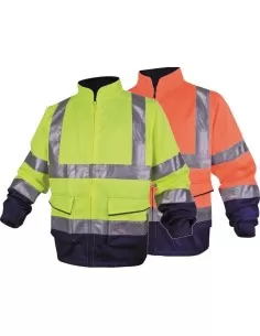 1 - Giubbotto giacca Deltaplus phve2 alta visibilita' lavoro giallo arancio fluo