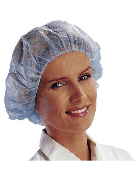 1 - Kit 100 cuffie monouso Deltaplus po110bl rotonda professionale blu lavoro